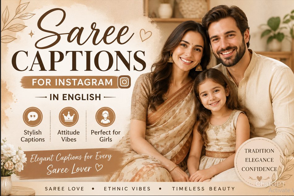 Saree Captions for Instagram in English