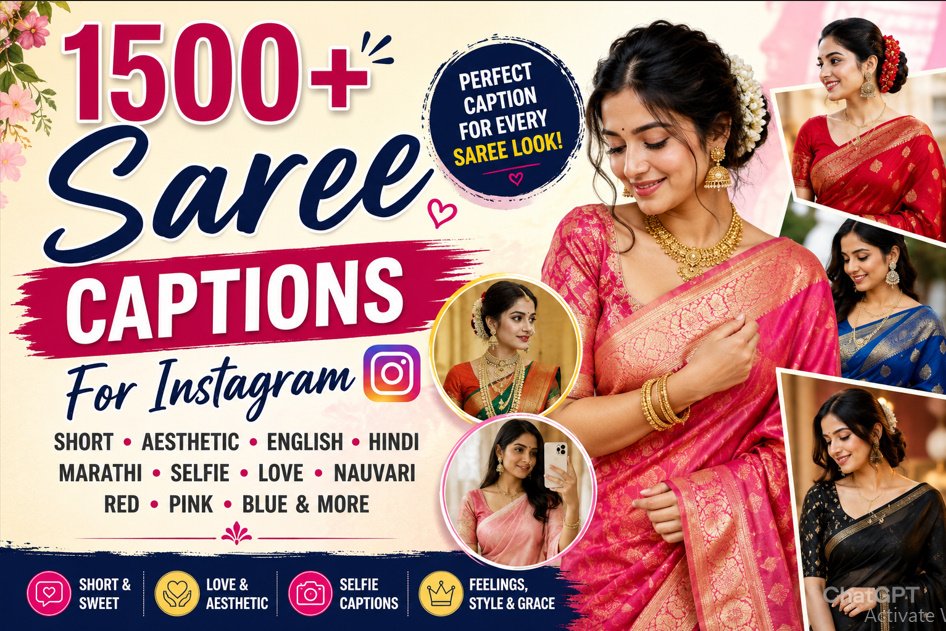 Saree Captions For Instagram