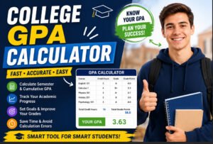 College GPA Calculator | Fast & Accurate GPA Tool Online