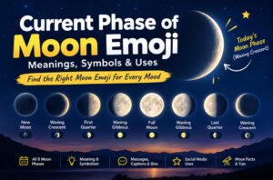 Current Phase of Moon Emoji: Meaning and Daily Uses